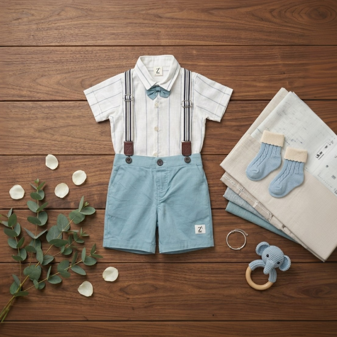 Mint Breeze Gentleman Suspender Set