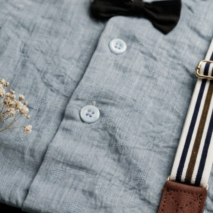 Blue Mist Gentleman Suspender Set