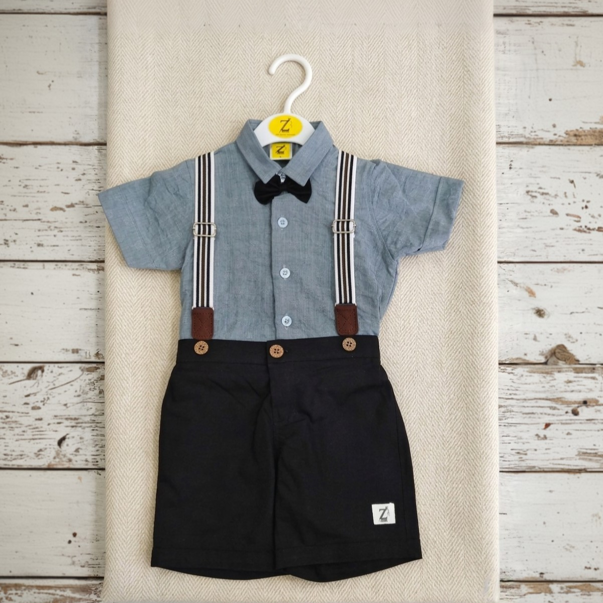 Blue Mist Gentleman Suspender Set