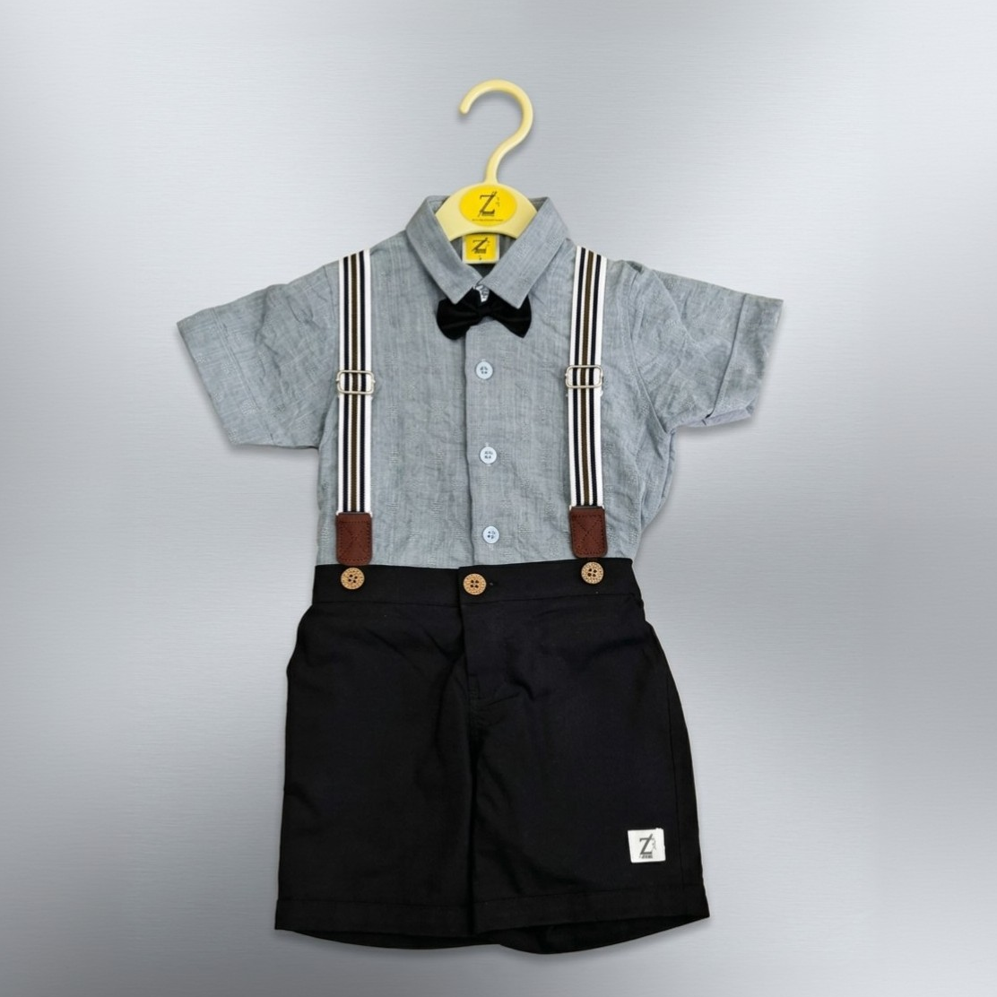 Blue Mist Gentleman Suspender Set