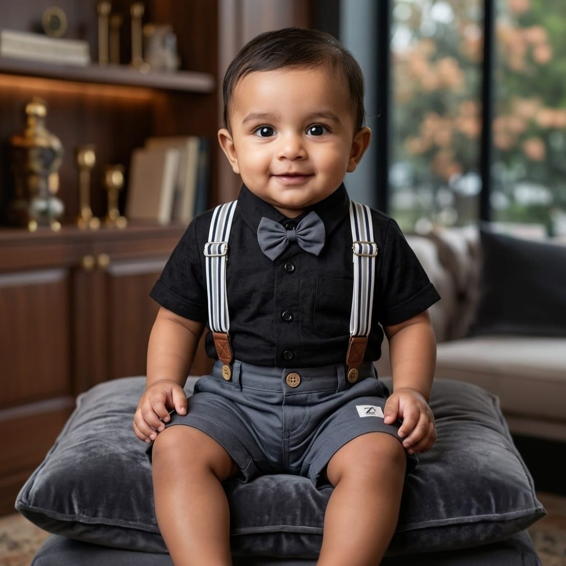 Charcoal Elite Suspender Set